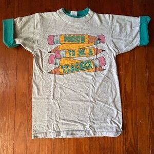 Vintage Proud To Be A Teacher Graphic Tee